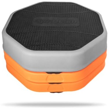 GymBeam HexaStep Fitness Stepper – Vielseitige Trittstufe, dreifach höhenverstellbar von 8–18 cm, aus hochfestem Kunststoff, rutschfeste Oberfläche und Füße, für Aerobic, HIIT, Reha