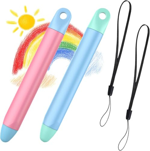 KIRZAX 2 Piezas Lápiz para iPad, con cuerda anti-perdida, compatible con iPad (Lápiz iPad), Kindle, Fire Kids, Tabletas Samsung & todos touchscreens