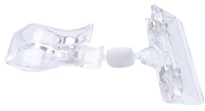 Kichvoe 5 Stück Kunststoff Etikettenhalter Clips für Einzelhandel Praktischer Preisschildhalter zum Aufstecken Regale für Ladengeschäfte und Verkaufstresen