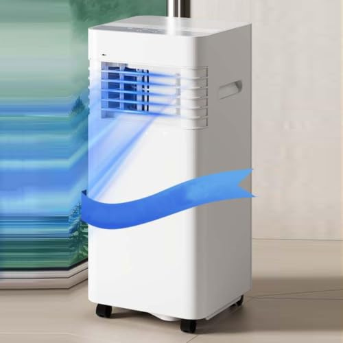 Condizionatore d'aria portatile, deumidificatore per ventola di raffreddamento ad alta efficienza energetica, funzionamento silenzioso, display digitale, timer 24 ore per stanze fino a 300 mq. ft.