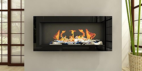 Meloo – chimenea de bioetanol, eléctrica, de acero inoxidable, chimenea de gel, chimenea de pared – distintos modelos a elegir