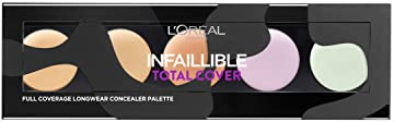 L'Oréal Paris Infaillible Total Cover Palette Beige, Violett, Grün (1 x 1 Stück)