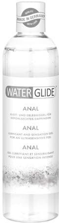 EIS Gleitgel Analverkehr Waterglide mit wasserbasierter Langzeitwirkung für intensiven Analsex transparent, 300 ml