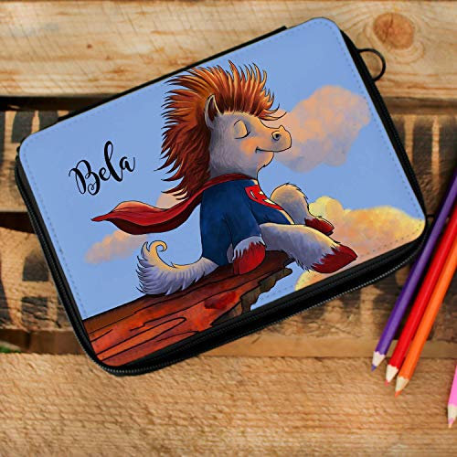 ilka parey wandtattoo-welt Gefüllte Federtasche Schulstart Federmappe individuelles Federmäppchen Super Pferd Pferdchen und Name Wunschname fm144