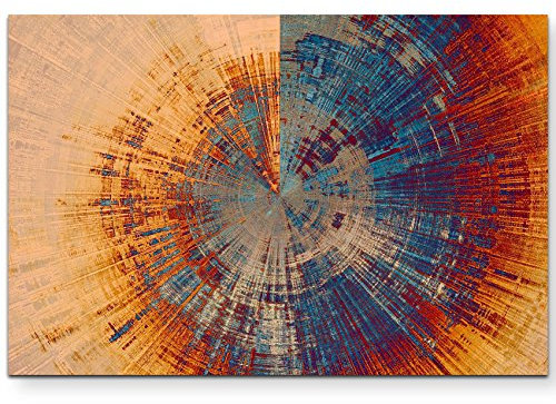 Paul Sinus Art Leinwandbilder | Bilder Leinwand 120x80cm Farbwirbel – abstrakt