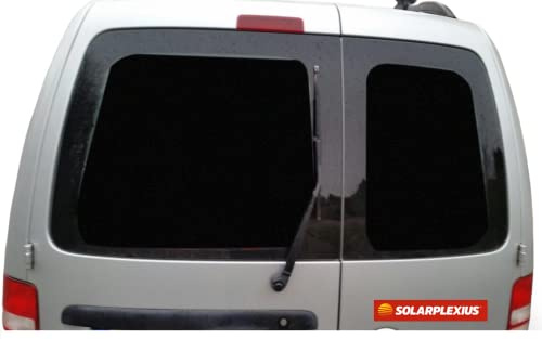 Solarplexius Vitres teintées Anti-UV pour VW Caddy 2004-2015 Lunette AR en 2 Parties Pare-Soleil Voiture sur-Mesure, Protection Contre la Chaleur et Les Regards