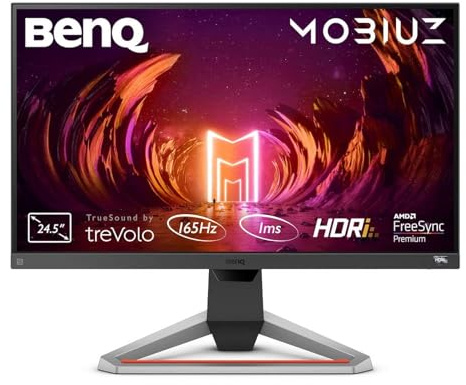 BenQ MOBIUZ EX2510S Gaming Monitor (24,5 Zoll, IPS, 165 Hz, 1ms, HDR, FreeSync Premium, 144 Hz kompatibel)