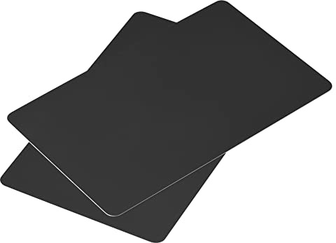 sourcing map 50 Stück Leere PVC Karten Schwarz Plastikkarte 14mil | Für Ausweisdrucker, Grafische Qualität