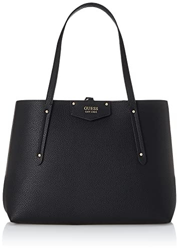 Guess Damen ECO Brenton Tote Handtaschen, Schwarz