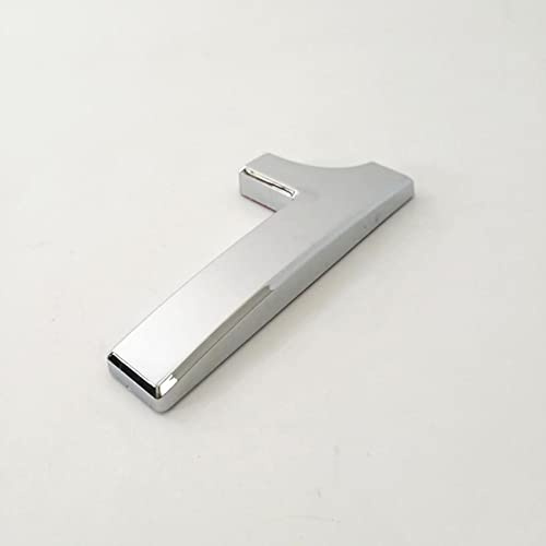 Selbstklebende 3D Hausnummern 10cm 4 Zoll 0?9 ABS Galvanik Silber Moderne Türschildnummer Hoteladresse Ziffern Glänzend Spiegel Wandaufkleber, für Hotelwohnung Innen Postfach (1)