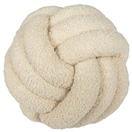 Aocase Knotenkissen, weiches Knotenkugelkissen, geknotetes Kissen, kreatives Knotenkugelkissen, Sofa, Lendenkissen, Stuhl, Rückenkissen, Dekokissen,Beige,22cm