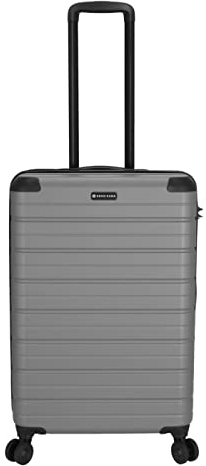 Kenorada Reisetrolley Redwood 4R | Hartschalen Koffer mit Vier Rollen | Trolley mit Zahlenschloss | praktische Innenaufteilung | arretierbares Doppelgestänge (Anthra, M - mittlerer Koffer 67 cm)