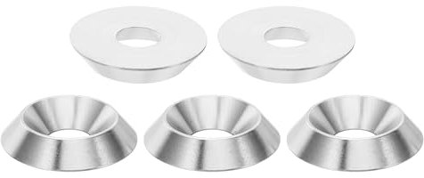 PATIKIL Rondelle de Finition M8 à Tête Fraisée, Lot de 5, en Acier Inoxydable 304 Massif, 25 Mm de Diamètre, 5 Mm de Hauteur, Pour Vis à Tête Fraisée