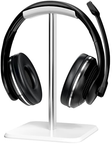 Newaner hörlurshållare, avtagbara hörlursstativ med TPU halkfri silikon för alla hörlursstorlekar, hörlursstativ för over-ear hörlurar och spelhörlurar, lämplig för bord, vitrinskåp