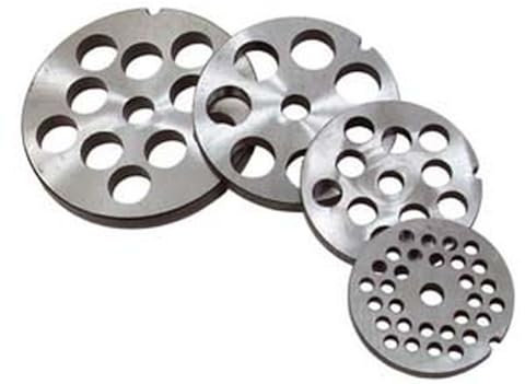 1PEZZO PIASTRE AUTOAFFILANTI IN ACCIAIO INOX PER TRITACARNE - n?22 foro 3 (art.12263/IR)