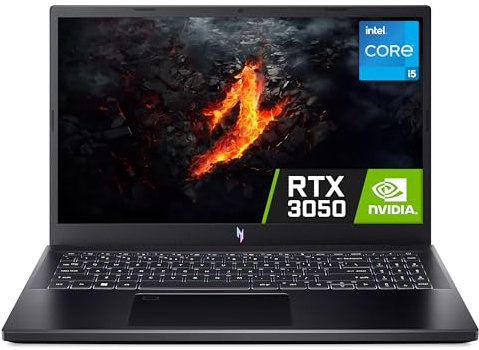 Acer Nitro V 15 ANV15-51 Gaming Laptop - Intel Core i5-13420H, 8GB, 512GB SSD, NVIDIA GeForce RTX 3050 6G, 15.6 Full HD IPS 144Hz, Windows 11, Black