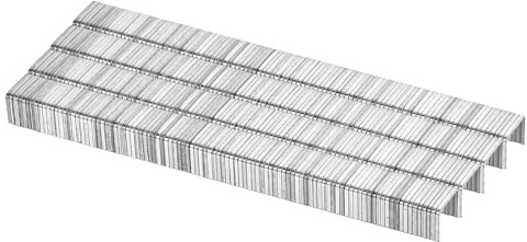 sourcing map Grapas de corona estrecha calibre 20 de 7/16 x 3/8 pulgadas, 4000 piezas de acero galvanizado para grapadora neumática, eléctrica, color blanco