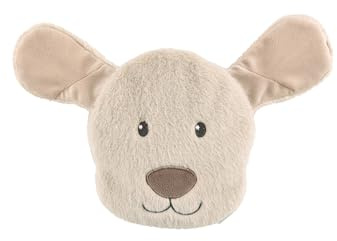 Sterntaler Lucky Coussin chauffant apaisant pour bébé et enfant en polaire douce - Coussin chauffant apaisant - Coussin d'avoine - Gris/beige