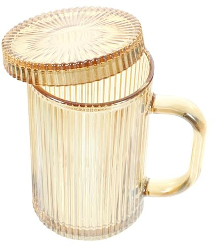 TOPBATHY Tazza Da Latte Con Design Moderno E Semplice A Strisce in Coperchio Per Tazza Da Caffè Per Casa E Ufficio Casuale