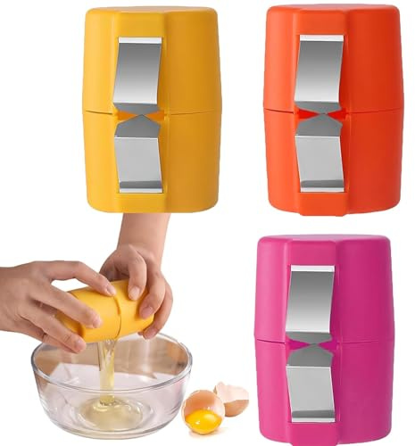 3 Packs Eggshell Remover, Egg Shell Cutter Tool, Egg Cracker Tool Handheld, Egg Peeler Easy, Handheld Egg Cracker, Portable Eggshell Opener Baking Accessories，107for Home Dorm Kitchen
