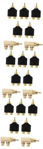 Gadpiparty 21stücke Adapter Teiliges Set Splitter Weibliche Buchsen Für Audio Und Videosignal Kompatibel Mit Tv Verstärker Mixer Vcd Dvd Hochwertiges Optimierte Signalübertragung