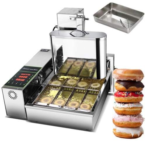 Commercial Donut Maker with Intelligent Control Panel, High Power Auto Digital Fryer for Perfect Donuts
