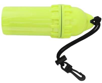 Caja de Buceo de Buceo a Prueba de Agua Recipiente de Almacenamiento Subacuático Portátil Ligero Portátil para Bucear Snorkel Acampando PP Material (Yellow)
