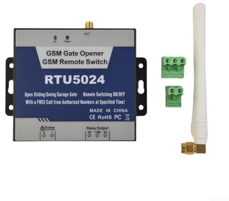 RTU5024 GSM Door Opener Remote Switch Controller Mobile Phone for access System with 3A Relay for Barriers Garage Doors