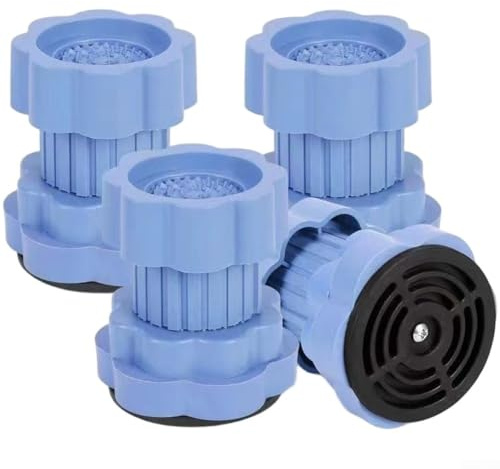 Set mit 4 verstellbaren Anti-Vibrationspads für Waschmaschine mit rutschfesten Füßen für verbesserte Stabilität und Vibrationsdämpfung unter Geräten