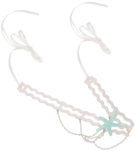 TOYANDONA Seestern Halskette Damen Boho Choker Schlüsselbeinkette aus Metall Kurz Strand Schmuck für Meerjungfrauen Cosplay und Urlaub