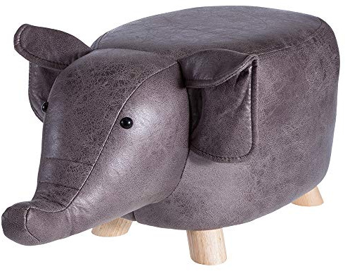howa Sitztier Polsterhocker Tierhocker für Kinder Elefant 8630 | Sitzgelegenheit für Kinder im Kinderzimmer