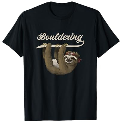 Boulder Faultier Klettern Bouldern T-Shirt