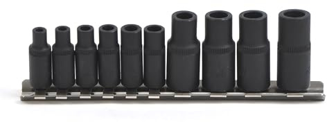 10-Piece Tap Holders Set 1/4Dr 3/8Dr Tap Socket Set Magnetic