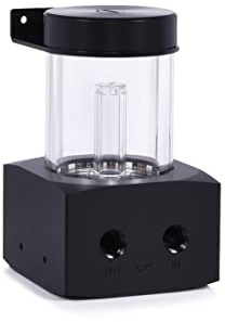 Alphacool 15393 Core 100 Aurora Ausgleichsbehälter D5/VPP Acetal/Acryl | Acrylrohr, Acetal-Pumpenoberseite/Deckel, 12 adressierbare RGB-LEDs, JST 3-poliger Stecker, Außengewindeschlauch