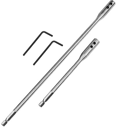 SEWOART 1 Satz Verlängerungsstange Bohren Bohrerverlängerung Verlängerungen Für Holzspatenbohrer 5/8 Bohrer Bohrverlängerung Handwerkzeuge Verlängern Stahl Mit Hohem Kohlenstoffgehalt