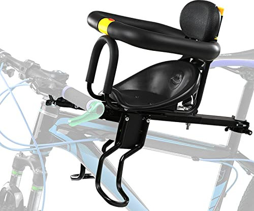 IGTOPS Kindersitz Einstellbar, Kinderfahrradsitz Für Kinder von 1-6 Jahren, Vorne Fahrradsitz für Kinder für Mountainbikes mit Lenker Kindersitz Kompatibel mit Allen Erwachsenen MTBs