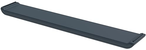 LEITZ Ergo - Repose-Poignets Ergonomique pour Clavier, 2 Hauteurs au Choix, Rembourrage en Mousse Confortable, Gamme Ergo, Gris Foncé, 65230089