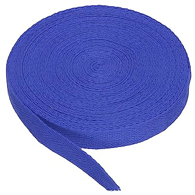 PATIKIL Baumwollband Baumwolle Gurtband 15mm x 9m, Schrägband Baumwoll Nahtband Köperband Saumband Einfassband Stoffband Webband zum Nähen für DIY Basteln Stricken Verpackungen, Dunkelblau | Baumwoll-Schrägband, Bindung, Fischgrätenmuster, zum Nähen, Geschenk, Verpackung, Handwerk, Basteln