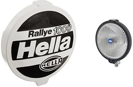 Hella - Kappe Rallye 1000-8XS 130 331-001 Halogen-Nebelscheinwerfer - Rallye 1000-12V - rund - Anbau - glasklare Streuscheibe - Lichtscheibenfarbe: transparent - 1N7 004 700-281