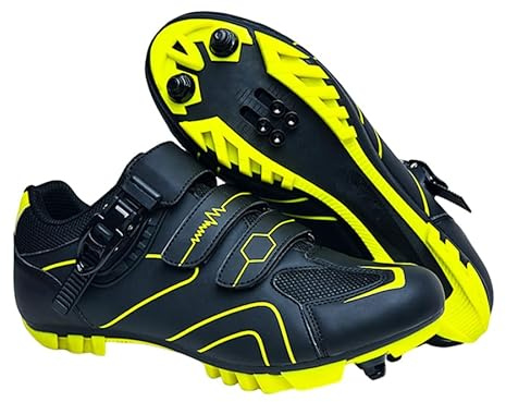 Hixingo Fahrradschuhe Herren Damen MTB Radsportschuhe Mountainbike Schuhe Sneaker Atmungsaktive Outdoor-Radschuhe Fahrrad SPD Kompatibles MTB Schuhe