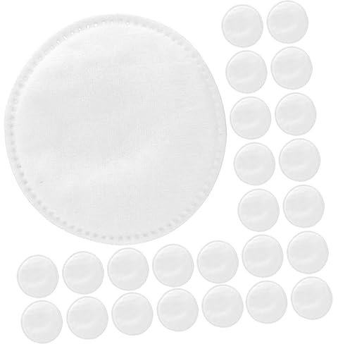 Mikinona Kosmetikpads 100 Stück Rund aus Vliesstoff Weiß Make Up Entferner Pads für Gesichtsreinigung und Tägliche Anwendung Geeignet für Frauen und Mädchen Praktisch und Portabel