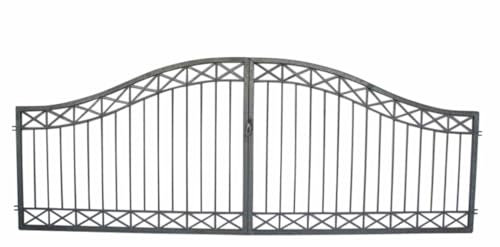 Gartentor Hoftor Einfahrtstor Metall Crossline-GT400/100S Feuer Verzinkt P.-Set 100