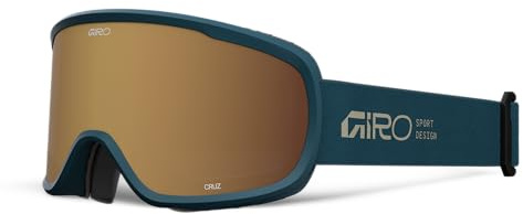 Giro Cruz - Gafas de esquí - Gafas de snowboard para hombres, mujeres y jóvenes - Pavo real apilado - Oro ámbar