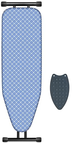 Deegureet Ironing Board, Compact and Space Saver,Size 43 x 13 Ironing Board with Extra Thick Heavy Duty Padded, Stable Structure,Easy to Fold Blue