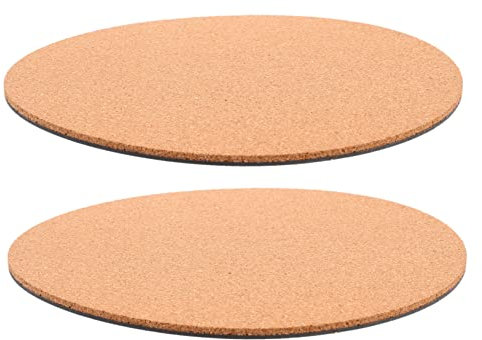 UPKOCH 2pezzi Tappeto Sughero per Piante da Giardinaggio Sottovaso per Vasi Tappetino Naturale per Fioriere da Balcone e