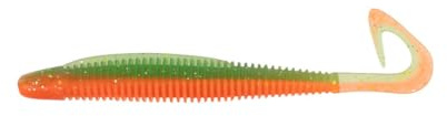 ZECK - Gummiwurm mit D-förmigen Schwanz - Boggy | 12,5 cm (4 Stück)