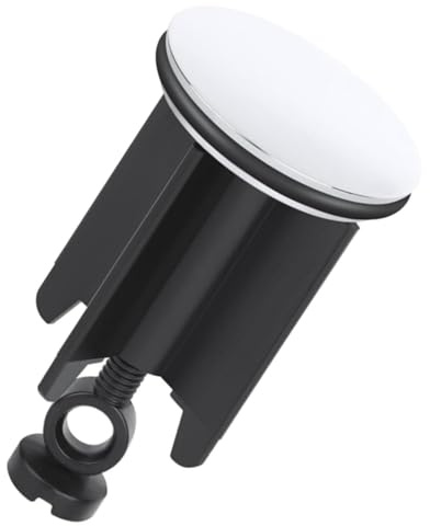 ZHAOYCSH Tapon Universal para Lavabo de 40 mm - Tapón Pop-Up Ajustable para Fregadero, Bidé y Bañera - Desagüe de Cocina con Sello de Goma Antifugas - Fabricado en Latón,Color Negro