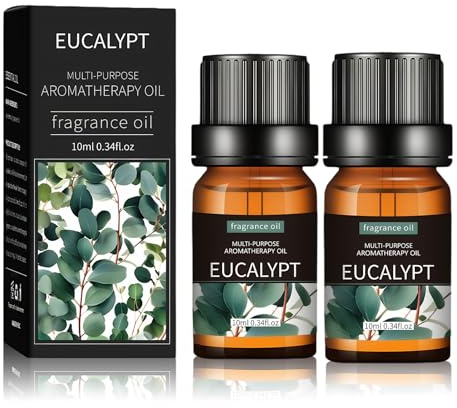 2x10ml Eukalyptusöl,Eucalyptus Oil,Reines Ätherisches Öl aus Eukalyptus | 100% Naturreines Öl,Eukalyptusöl für Massage,Aromatherapie,Duftlampe,Diffusoren,Raumduft,Duftkerzen,Körperentspannung