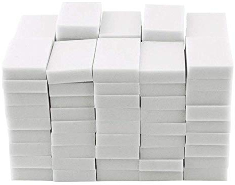 Phyachelo Gomma per Spugne per Pulizia Magica, Detergente per Gommapiuma per Uso Domestico Schiuma per Cucina, Mobili, Auto, Pelle (Confezione da 50)
