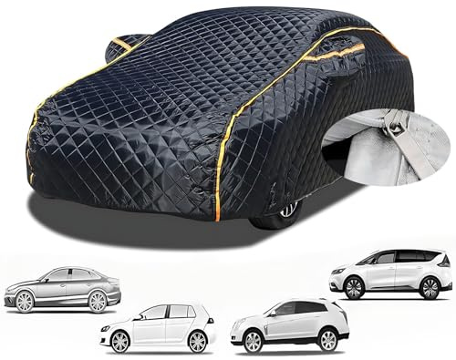 Hagelschutzplane Auto für Renault Talisman Kombi (2016–2023), Hochleistungs-Autoabdeckung, Allwetterschutz mit Reißverschluss und Reflektorstreifen, Hagelschutz, Wind, Frost, Sonne, Kratzer